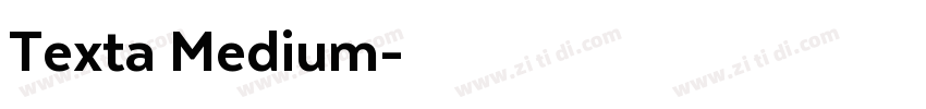 Texta Medium字体转换